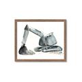 Picture of Gray Excavator _GroupedProduct_Rectangle_Landscape_Mini_ _GroupedProduct_Rectangle_Landscape_Framed_Matted_