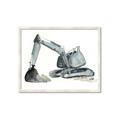 Picture of Gray Excavator _GroupedProduct_Rectangle_Landscape_Mini_ _GroupedProduct_Rectangle_Landscape_Framed_Matted_