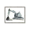 Picture of Gray Excavator _GroupedProduct_Rectangle_Landscape_Mini_ _GroupedProduct_Rectangle_Landscape_Framed_Matted_