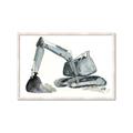 Picture of Gray Excavator _GroupedProduct_Rectangle_Landscape_Mini_ _GroupedProduct_Rectangle_Landscape_Framed_Matted_