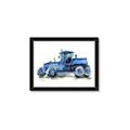 Picture of Blue Tractor  _GroupedProduct_Rectangle_Landscape_Mini_ _GroupedProduct_Rectangle_Landscape_Framed_Matted_