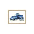 Picture of Blue Tractor  _GroupedProduct_Rectangle_Landscape_Mini_ _GroupedProduct_Rectangle_Landscape_Framed_Matted_