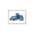 Picture of Blue Tractor  _GroupedProduct_Rectangle_Landscape_Mini_ _GroupedProduct_Rectangle_Landscape_Framed_Matted_