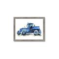 Picture of Blue Tractor  _GroupedProduct_Rectangle_Landscape_Mini_ _GroupedProduct_Rectangle_Landscape_Framed_Matted_