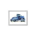 Picture of Blue Tractor  _GroupedProduct_Rectangle_Landscape_Mini_ _GroupedProduct_Rectangle_Landscape_Framed_Matted_