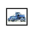 Picture of Blue Tractor  _GroupedProduct_Rectangle_Landscape_Mini_ _GroupedProduct_Rectangle_Landscape_Framed_Matted_