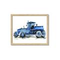 Picture of Blue Tractor  _GroupedProduct_Rectangle_Landscape_Mini_ _GroupedProduct_Rectangle_Landscape_Framed_Matted_