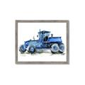 Picture of Blue Tractor  _GroupedProduct_Rectangle_Landscape_Mini_ _GroupedProduct_Rectangle_Landscape_Framed_Matted_