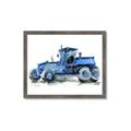 Picture of Blue Tractor  _GroupedProduct_Rectangle_Landscape_Mini_ _GroupedProduct_Rectangle_Landscape_Framed_Matted_