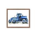 Picture of Blue Tractor  _GroupedProduct_Rectangle_Landscape_Mini_ _GroupedProduct_Rectangle_Landscape_Framed_Matted_