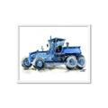 Picture of Blue Tractor  _GroupedProduct_Rectangle_Landscape_Mini_ _GroupedProduct_Rectangle_Landscape_Framed_Matted_
