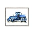 Picture of Blue Tractor  _GroupedProduct_Rectangle_Landscape_Mini_ _GroupedProduct_Rectangle_Landscape_Framed_Matted_