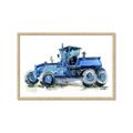 Picture of Blue Tractor  _GroupedProduct_Rectangle_Landscape_Mini_ _GroupedProduct_Rectangle_Landscape_Framed_Matted_