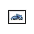 Picture of Blue Tractor  _GroupedProduct_Rectangle_Landscape_Mini_ _GroupedProduct_Rectangle_Landscape_Framed_Matted_