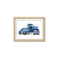 Picture of Blue Tractor  _GroupedProduct_Rectangle_Landscape_Mini_ _GroupedProduct_Rectangle_Landscape_Framed_Matted_