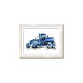 Picture of Blue Tractor  _GroupedProduct_Rectangle_Landscape_Mini_ _GroupedProduct_Rectangle_Landscape_Framed_Matted_