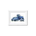 Picture of Blue Tractor  _GroupedProduct_Rectangle_Landscape_Mini_ _GroupedProduct_Rectangle_Landscape_Framed_Matted_