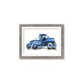 Picture of Blue Tractor  _GroupedProduct_Rectangle_Landscape_Mini_ _GroupedProduct_Rectangle_Landscape_Framed_Matted_