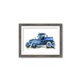 Picture of Blue Tractor  _GroupedProduct_Rectangle_Landscape_Mini_ _GroupedProduct_Rectangle_Landscape_Framed_Matted_