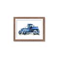 Picture of Blue Tractor  _GroupedProduct_Rectangle_Landscape_Mini_ _GroupedProduct_Rectangle_Landscape_Framed_Matted_