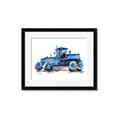 Picture of Blue Tractor  _GroupedProduct_Rectangle_Landscape_Mini_ _GroupedProduct_Rectangle_Landscape_Framed_Matted_