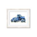 Picture of Blue Tractor  _GroupedProduct_Rectangle_Landscape_Mini_ _GroupedProduct_Rectangle_Landscape_Framed_Matted_