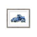 Picture of Blue Tractor  _GroupedProduct_Rectangle_Landscape_Mini_ _GroupedProduct_Rectangle_Landscape_Framed_Matted_