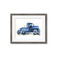 Picture of Blue Tractor  _GroupedProduct_Rectangle_Landscape_Mini_ _GroupedProduct_Rectangle_Landscape_Framed_Matted_