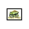 Picture of Green Dump Truck  _GroupedProduct_Rectangle_Landscape_Mini_ _GroupedProduct_Rectangle_Landscape_Framed_Matted_