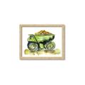 Picture of Green Dump Truck  _GroupedProduct_Rectangle_Landscape_Mini_ _GroupedProduct_Rectangle_Landscape_Framed_Matted_