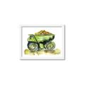 Picture of Green Dump Truck  _GroupedProduct_Rectangle_Landscape_Mini_ _GroupedProduct_Rectangle_Landscape_Framed_Matted_