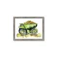 Picture of Green Dump Truck  _GroupedProduct_Rectangle_Landscape_Mini_ _GroupedProduct_Rectangle_Landscape_Framed_Matted_