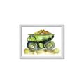 Picture of Green Dump Truck  _GroupedProduct_Rectangle_Landscape_Mini_ _GroupedProduct_Rectangle_Landscape_Framed_Matted_
