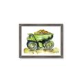 Picture of Green Dump Truck  _GroupedProduct_Rectangle_Landscape_Mini_ _GroupedProduct_Rectangle_Landscape_Framed_Matted_