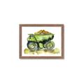 Picture of Green Dump Truck  _GroupedProduct_Rectangle_Landscape_Mini_ _GroupedProduct_Rectangle_Landscape_Framed_Matted_