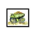 Picture of Green Dump Truck  _GroupedProduct_Rectangle_Landscape_Mini_ _GroupedProduct_Rectangle_Landscape_Framed_Matted_