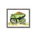 Picture of Green Dump Truck  _GroupedProduct_Rectangle_Landscape_Mini_ _GroupedProduct_Rectangle_Landscape_Framed_Matted_