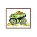 Picture of Green Dump Truck  _GroupedProduct_Rectangle_Landscape_Mini_ _GroupedProduct_Rectangle_Landscape_Framed_Matted_