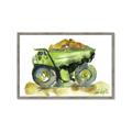 Picture of Green Dump Truck  _GroupedProduct_Rectangle_Landscape_Mini_ _GroupedProduct_Rectangle_Landscape_Framed_Matted_