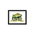 Picture of Green Dump Truck  _GroupedProduct_Rectangle_Landscape_Mini_ _GroupedProduct_Rectangle_Landscape_Framed_Matted_