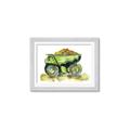Picture of Green Dump Truck  _GroupedProduct_Rectangle_Landscape_Mini_ _GroupedProduct_Rectangle_Landscape_Framed_Matted_