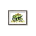 Picture of Green Dump Truck  _GroupedProduct_Rectangle_Landscape_Mini_ _GroupedProduct_Rectangle_Landscape_Framed_Matted_