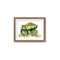 Picture of Green Dump Truck  _GroupedProduct_Rectangle_Landscape_Mini_ _GroupedProduct_Rectangle_Landscape_Framed_Matted_