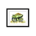 Picture of Green Dump Truck  _GroupedProduct_Rectangle_Landscape_Mini_ _GroupedProduct_Rectangle_Landscape_Framed_Matted_