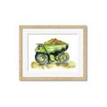 Picture of Green Dump Truck  _GroupedProduct_Rectangle_Landscape_Mini_ _GroupedProduct_Rectangle_Landscape_Framed_Matted_