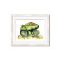 Picture of Green Dump Truck  _GroupedProduct_Rectangle_Landscape_Mini_ _GroupedProduct_Rectangle_Landscape_Framed_Matted_