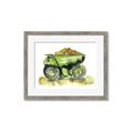 Picture of Green Dump Truck  _GroupedProduct_Rectangle_Landscape_Mini_ _GroupedProduct_Rectangle_Landscape_Framed_Matted_