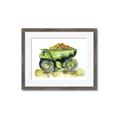 Picture of Green Dump Truck  _GroupedProduct_Rectangle_Landscape_Mini_ _GroupedProduct_Rectangle_Landscape_Framed_Matted_