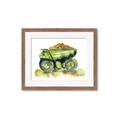 Picture of Green Dump Truck  _GroupedProduct_Rectangle_Landscape_Mini_ _GroupedProduct_Rectangle_Landscape_Framed_Matted_