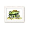 Picture of Green Dump Truck  _GroupedProduct_Rectangle_Landscape_Mini_ _GroupedProduct_Rectangle_Landscape_Framed_Matted_